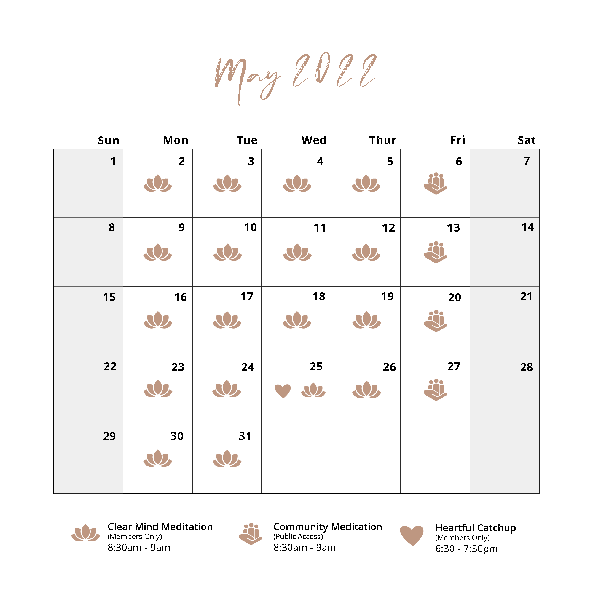 May Calendar 2022